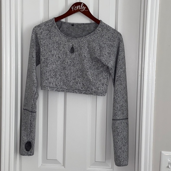 Grey Gymshark Crop